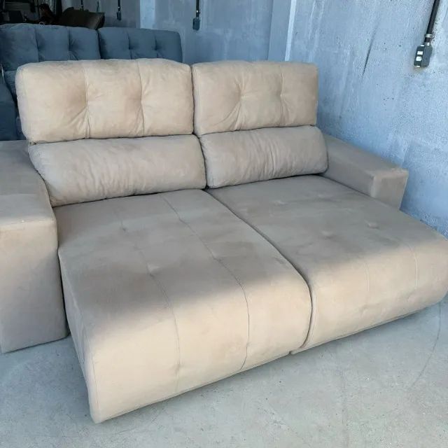 Sofá Bege Lindo Pronta Entrega - Foto 3