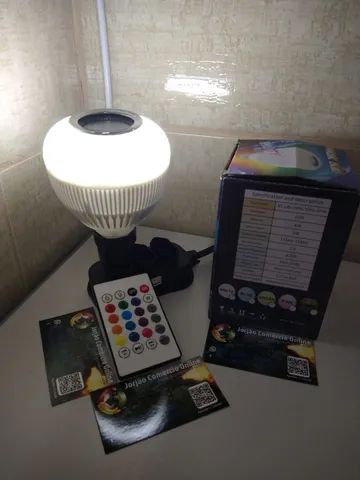 Vendo Lâmpada bluetooth e caixinha de som Speaker - Foto 5