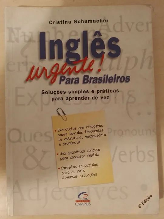 Livro Inglês Urgente! Para Brasileiros - 4ª Edição