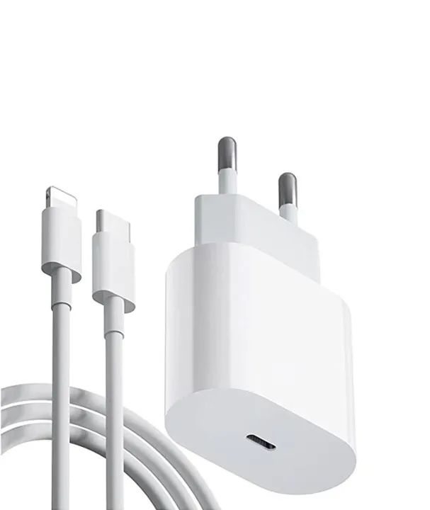 Carregador para celular iphone tipo c fonte e cabo