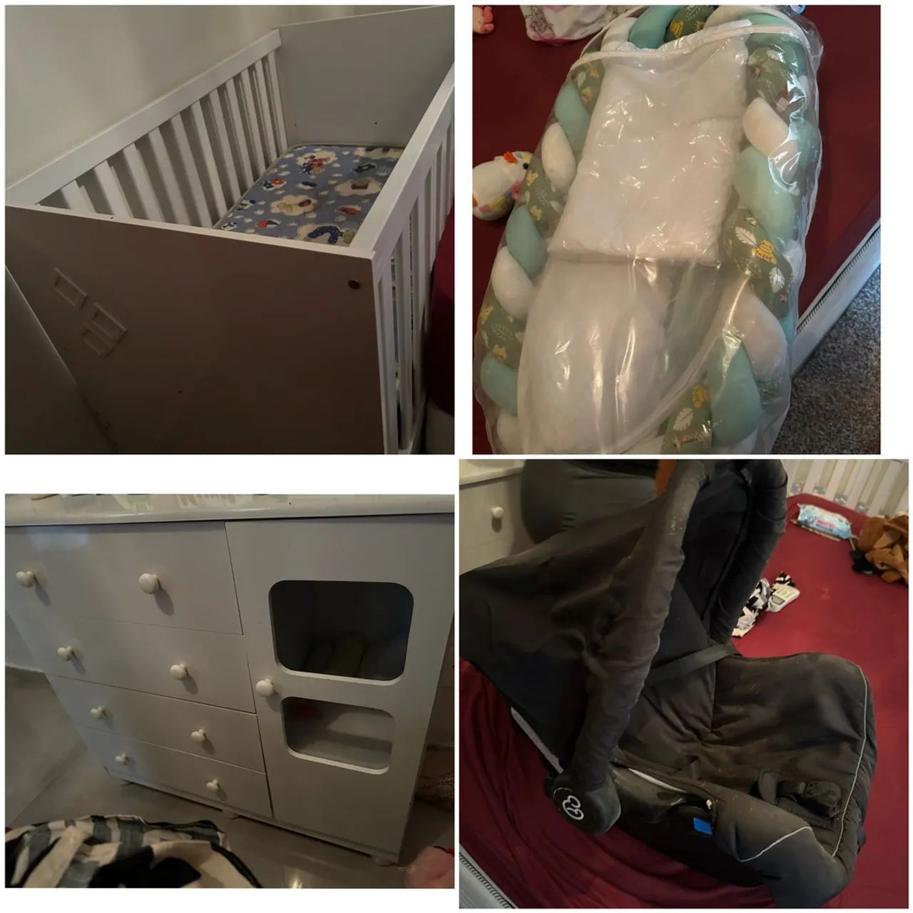 Kit Berço Completo para Bebê - Novo