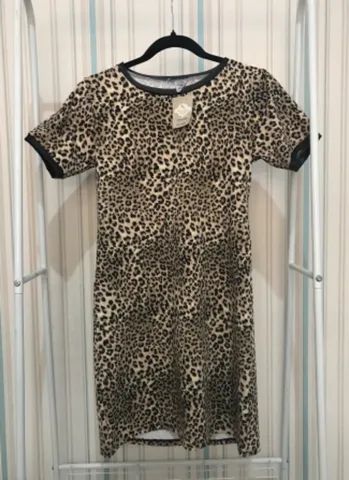 (Novo! / Tam: M) Vestido Estampa Onça  - Foto 4