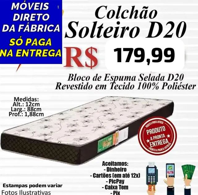 COLCHÕES SOLTEIRO E CASAL DIRETO DA FÁBRICA  - Foto 2