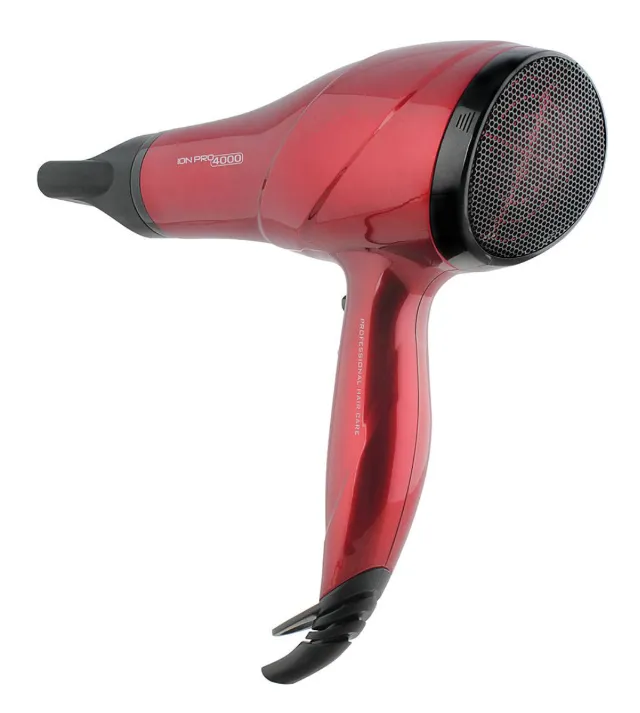 Secador de Cabelo com Ion Pro 4000 Bivolt Vermelho Perolizado - 1800W/2000W Bivolt