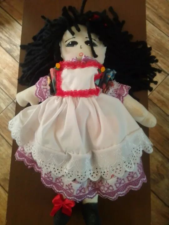 Boneca de Pano feito a mão GRANDE - Foto 3
