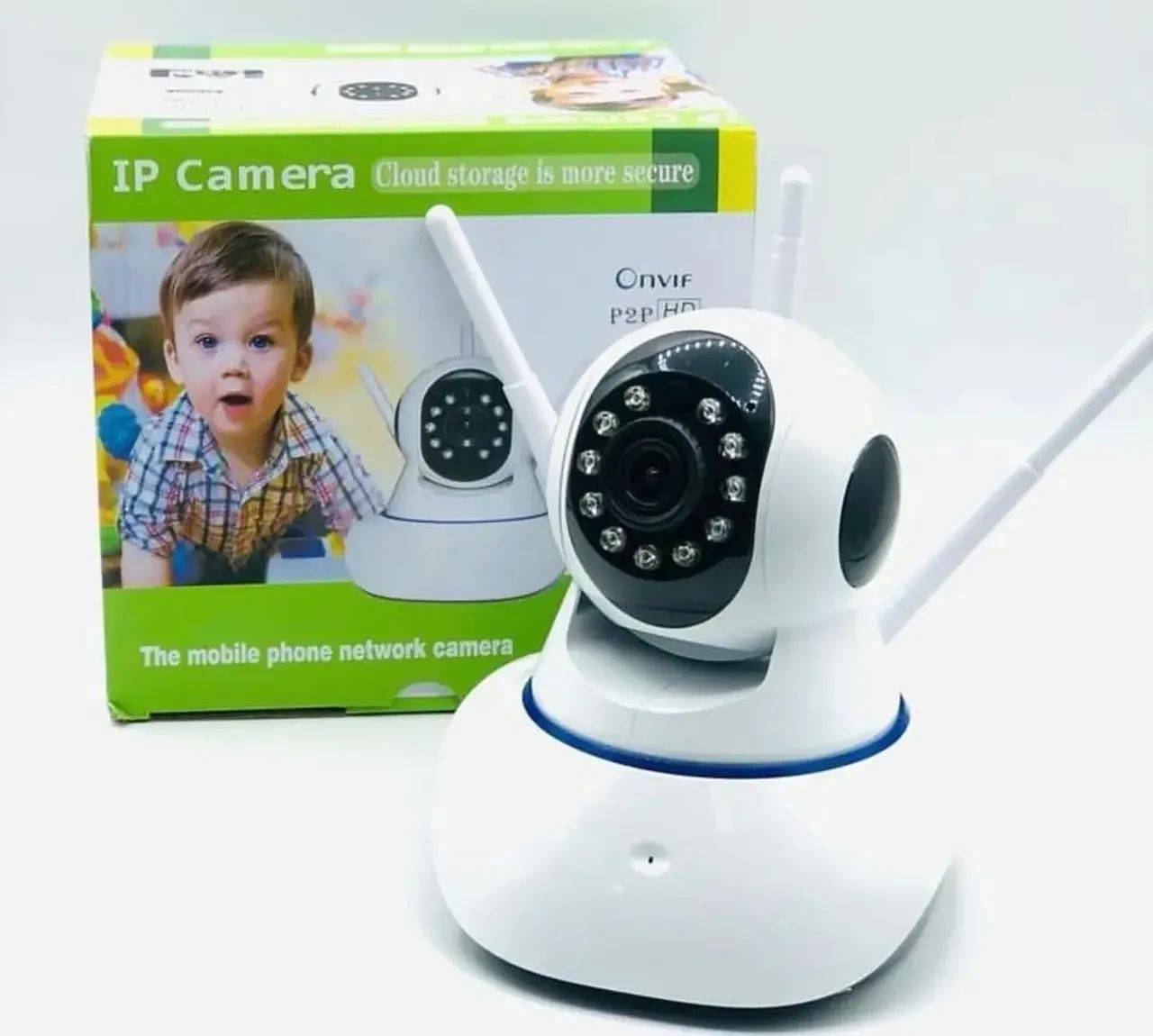 Câmera de segurança robô 3 antenas wi-fi