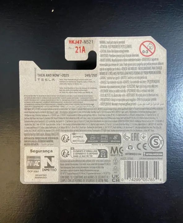 Hot Wheels Tesla Roadster - Then and Now - Track Stars - Mattel 1/64 - Foto 3