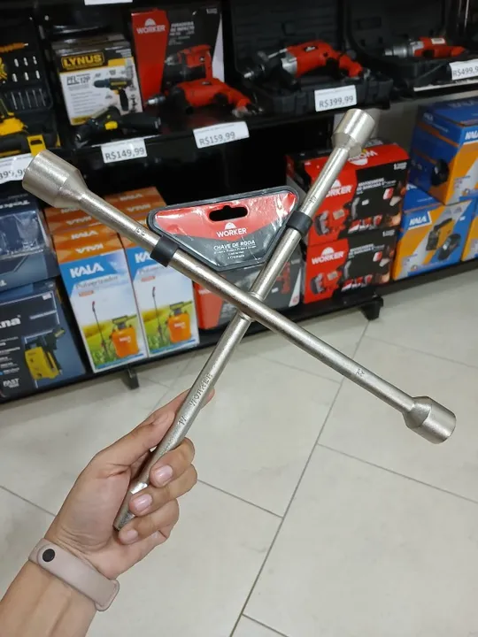 Chave de roda nova resistente mega barata 17x19x21x23mm