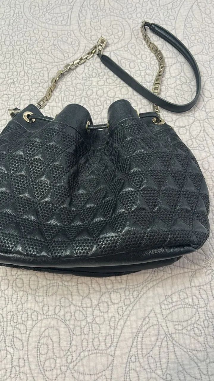 Bolsa de couro Schutz premium preta - Foto 4