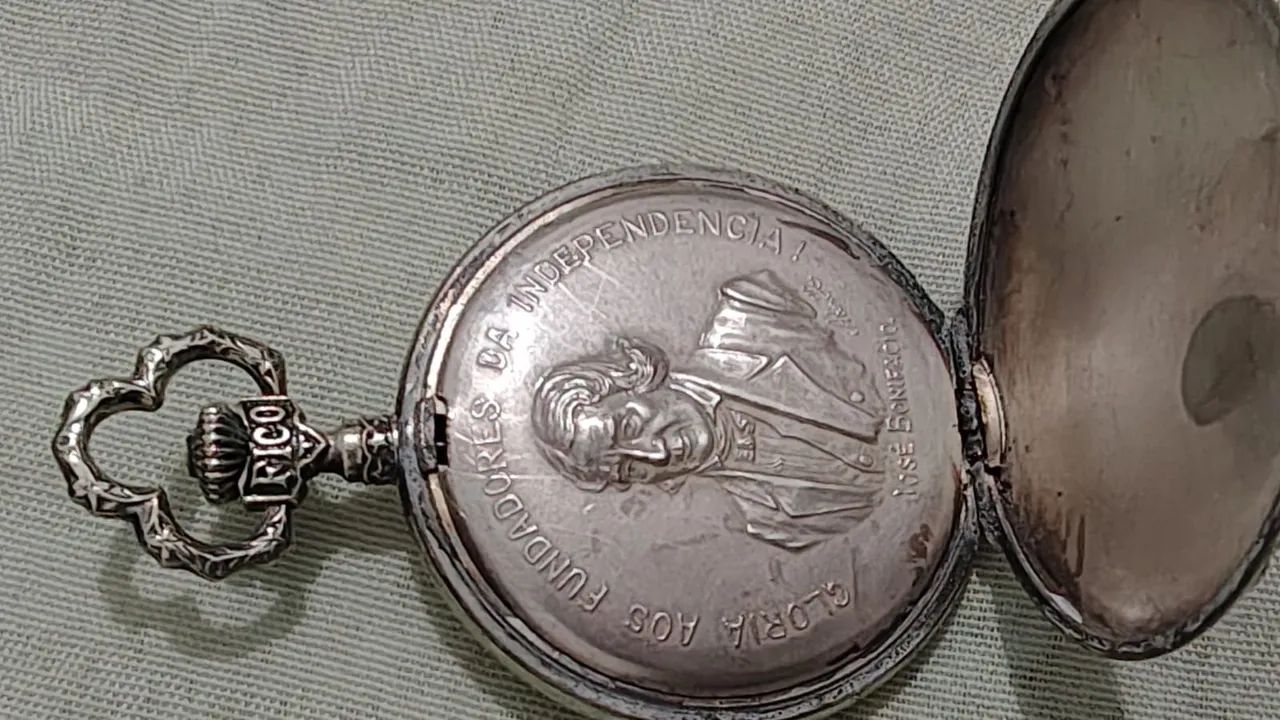 Relógio original de bolso antigo perfeito funcionamento64639805396353123