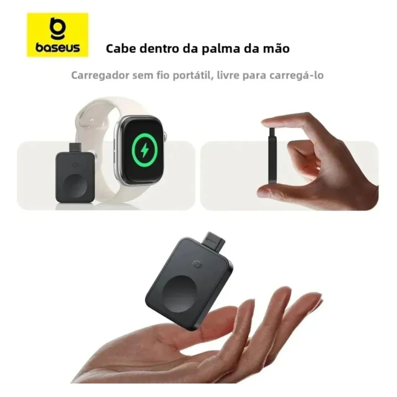 Carregador Magnético Wireless Baseus MagPro para Apple Watch - Foto 2