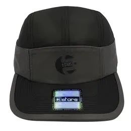 Boné E-STARS Ciclista Preto e Chumbo Proteção UV 50+