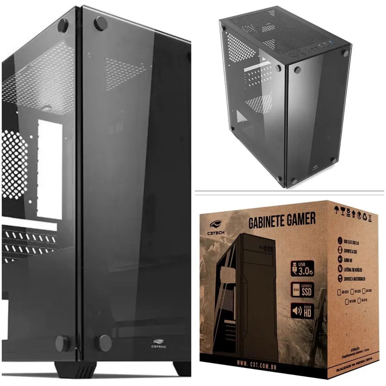 CPU GAMER NOVA - Processador Intel Core I5 2.5 GHz 12400F vídeo Nvidia GTX 1060 6GB - Foto 2