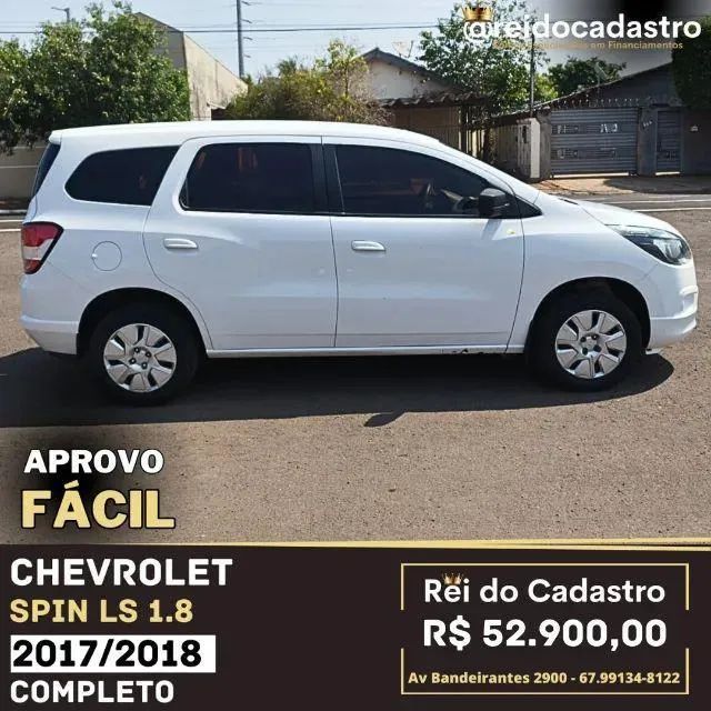 Spin LS 1.8 2017/2018 - Completo - R$ 52.900,00 - Aprovo Fácil - Ent. 6.000,00 + 48X - Foto 4