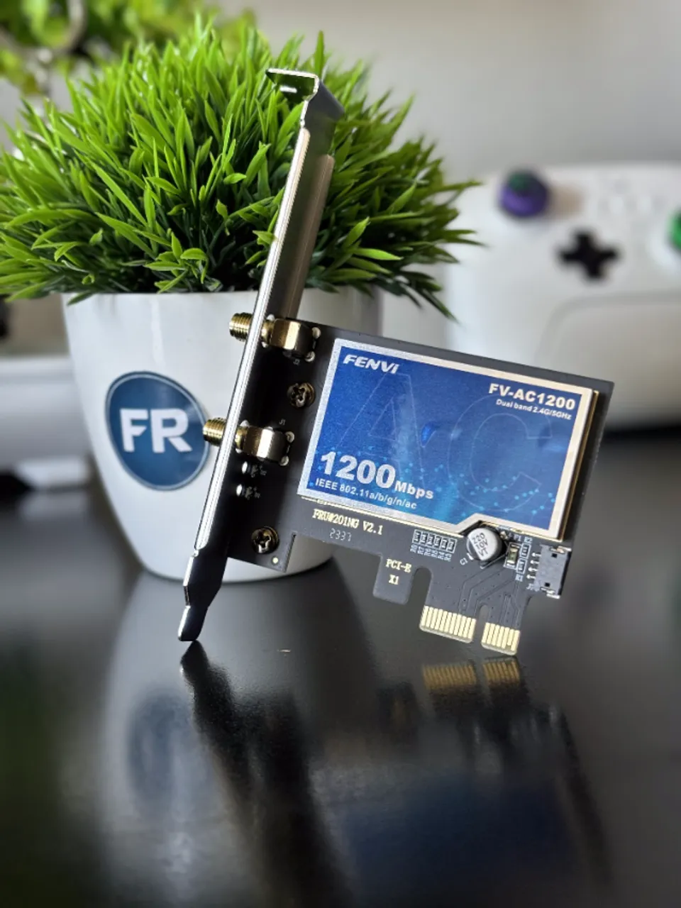 Placa de Rede Wifi Fenvi 5G + Bluetooth Pcie Express