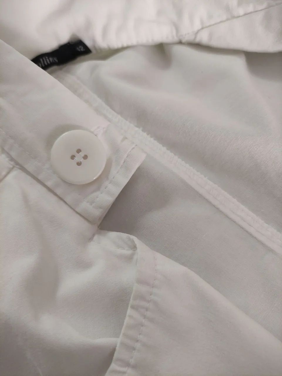 COLLINS CASAQUETO TRANSPASSADO ALGODÃO TAM 42 55,00<br>BRANCo - Foto 5