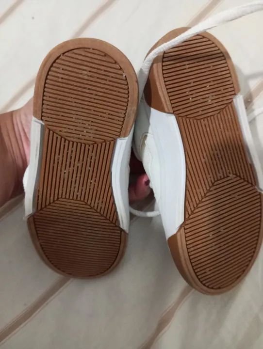 Tênis infantil branco - Foto 4