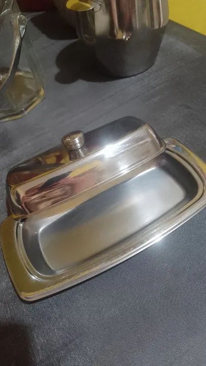 Porta Manteiga em Aço Inox - Foto 3