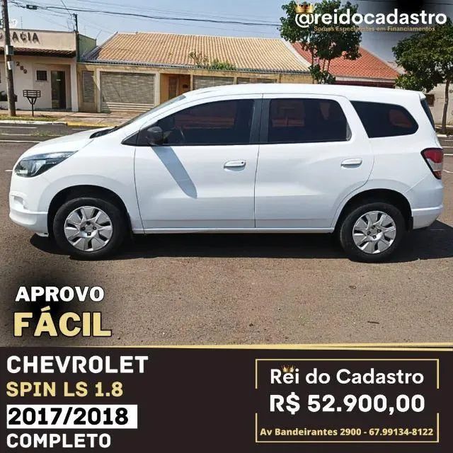 Spin LS 1.8 2017/2018 - Completo - R$ 52.900,00 - Aprovo Fácil - Ent. 6.000,00 + 48X - Foto 5