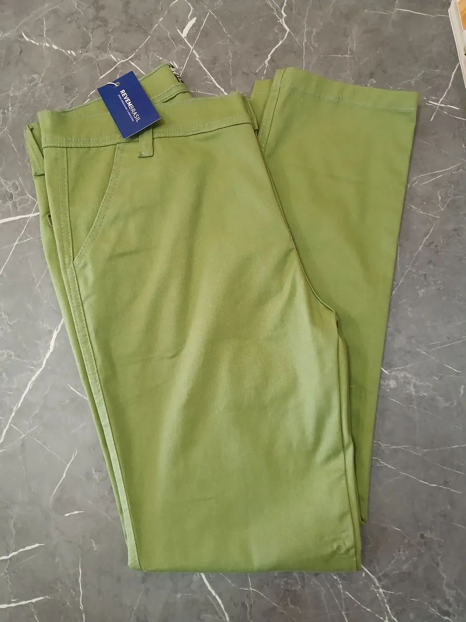 Calça social em algodão masculino 
