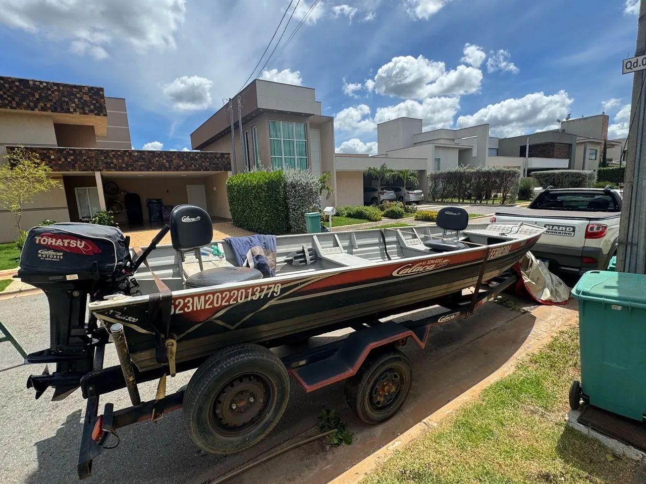 Canoa 5 metros calaça de alumínio - Foto 13