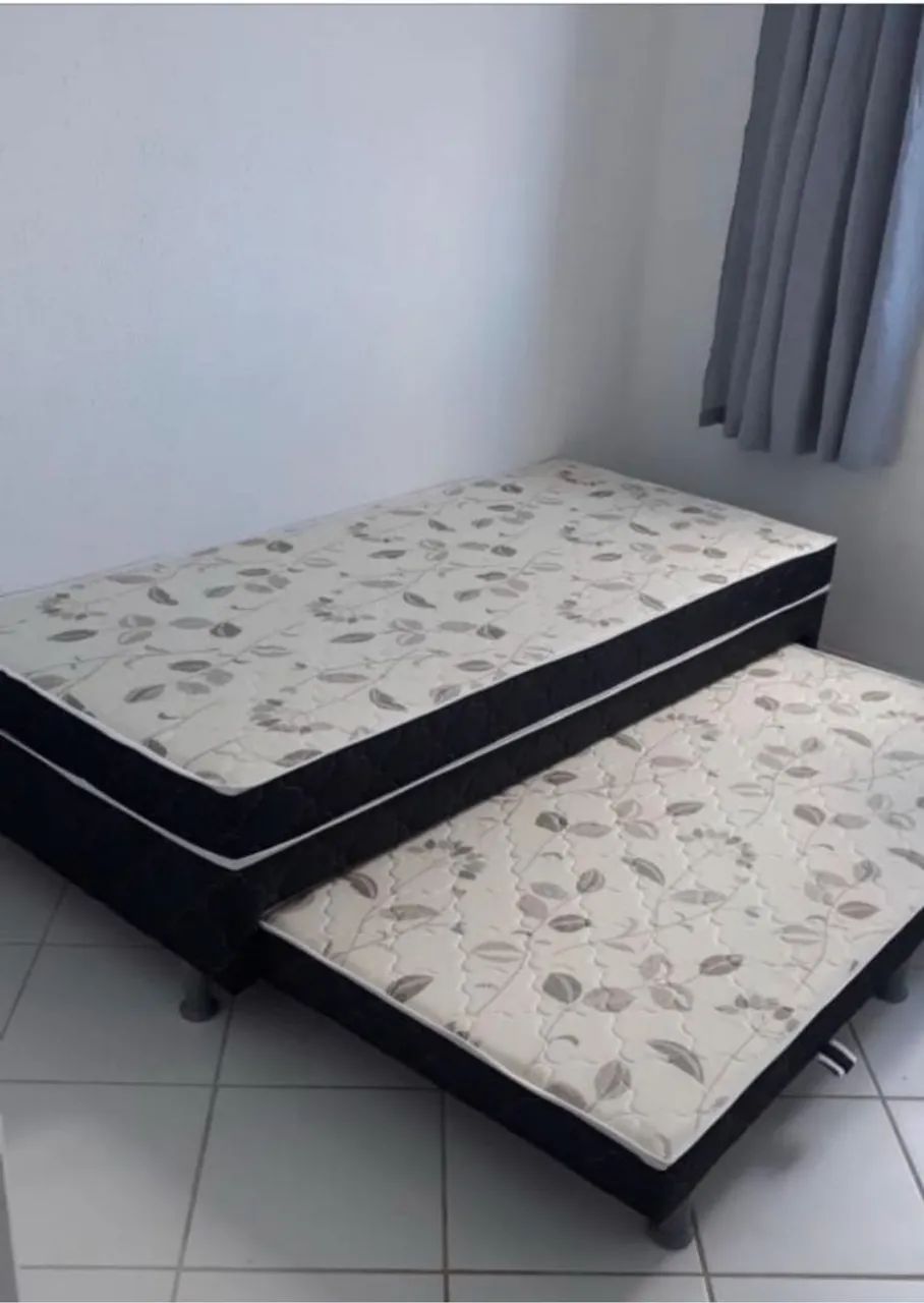 Cama Box solteiro com Auxiliar
