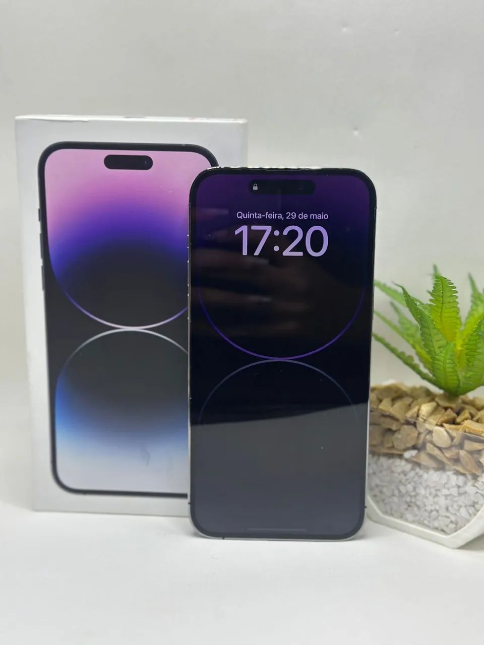 iPhone 14 Pro Max Roxo 128GB 88% Acompanha caixa - Celulares e