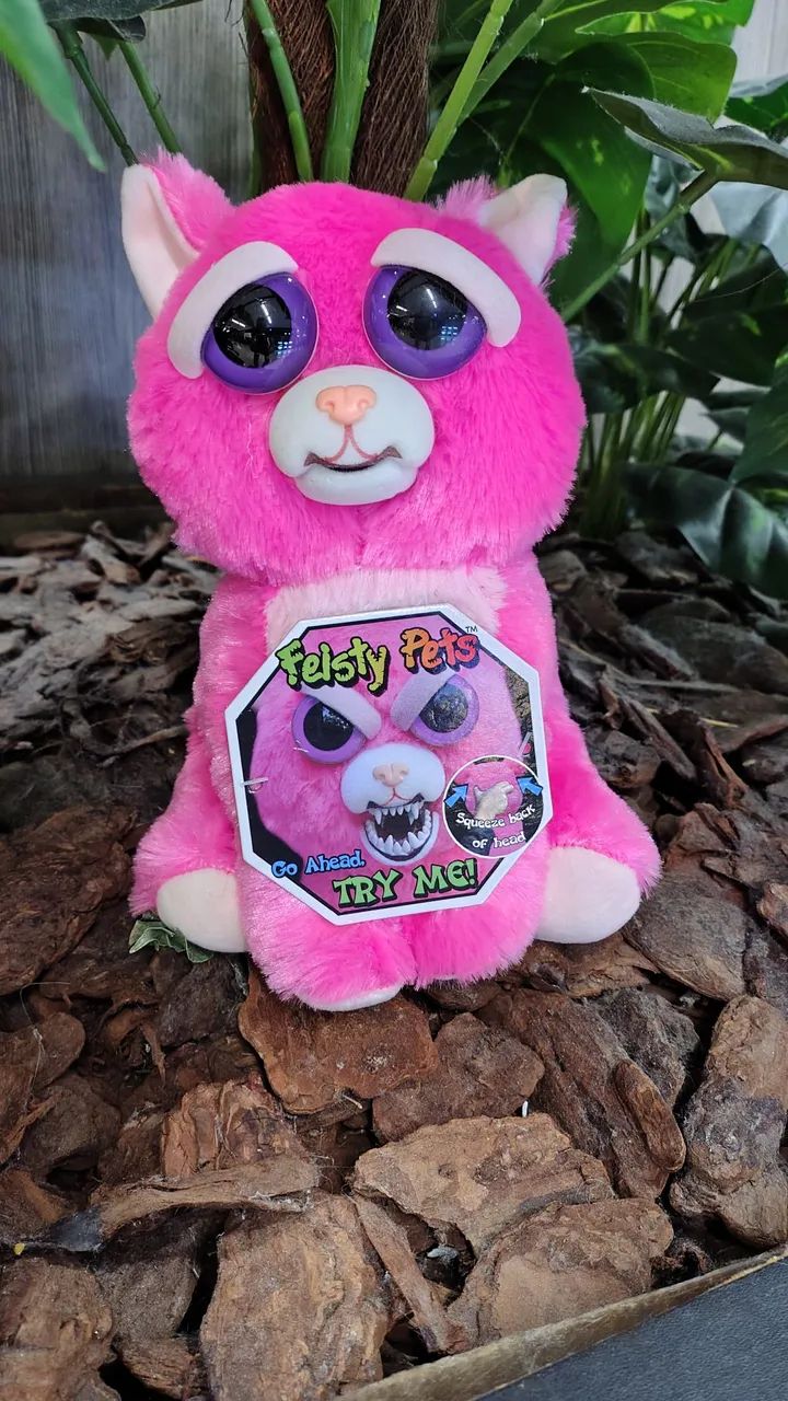 Pelucia Feisty Pets Gata Rosa - Foto 2