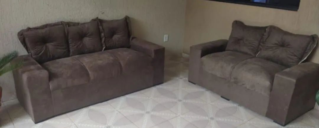 Sofá 2 e 3 lugares Novos direto da fábrica  - Foto 2