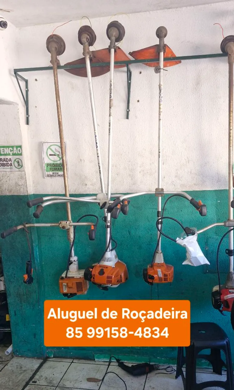 Aluguel de roçadeira a gasolina stihl cortador de grama