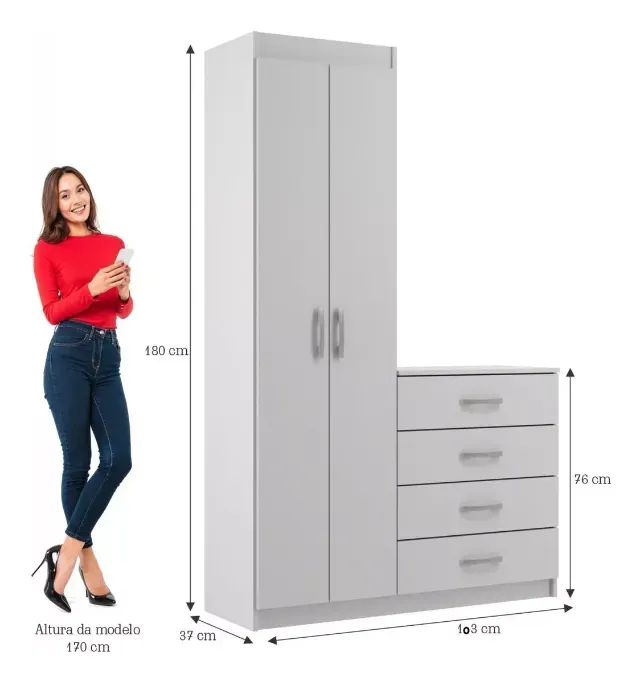 Mini Berço Moises + Cômoda  Larissa Yescasa - Foto 3