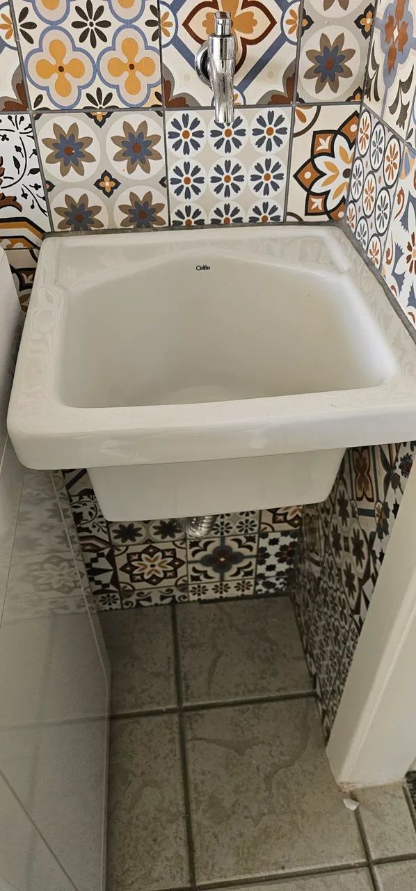 Tanque Celite Branco Brilhante 40 cm   - Foto 6