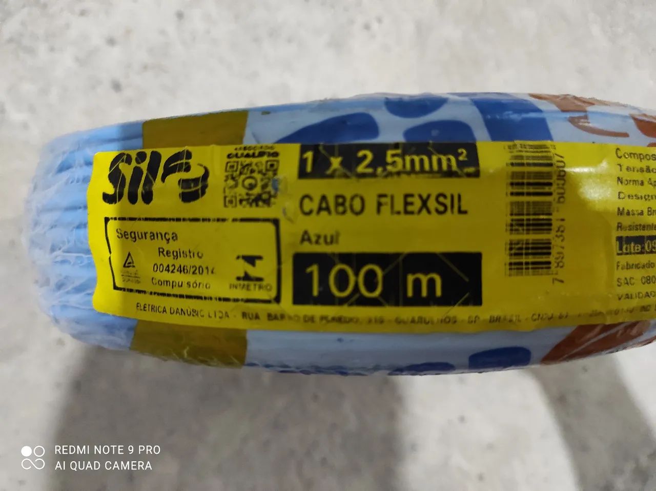 Cabo Flexível 2,5mm² Azul 100m (Sil)