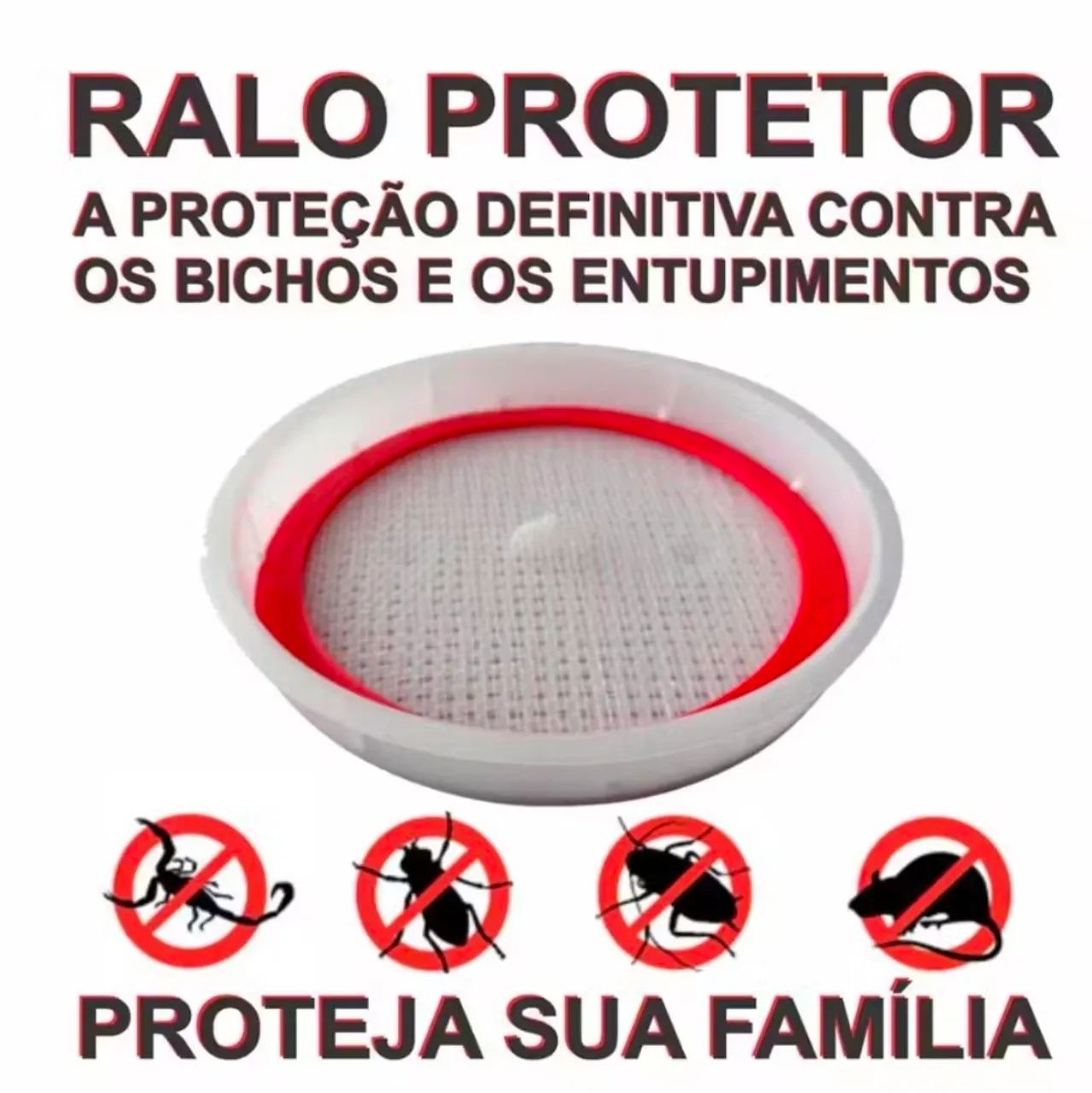 Kit 5 Tela Ralo Protetor Contra Insetos Dengue Barata 10cm ou 15cm Paramax - Foto 2