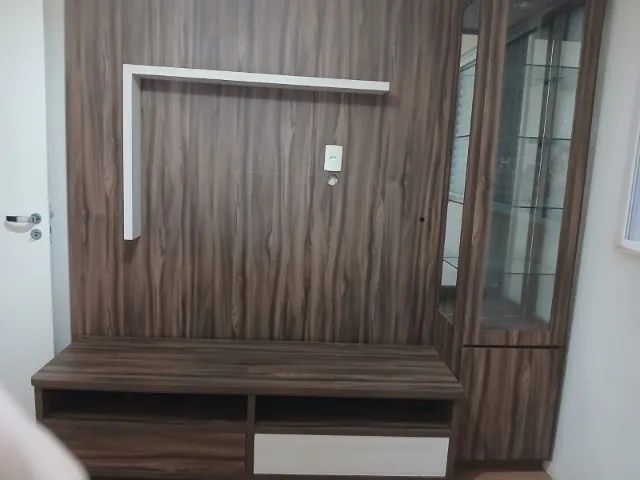 RACK  E CRISTALEIRA COM PAINEL PARA TV - SEMI NOVA - Foto 3
