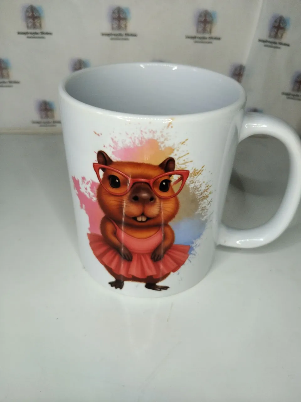 CANECAS PERSONALIZADAS, EM PORCELA TODA BRANCA.