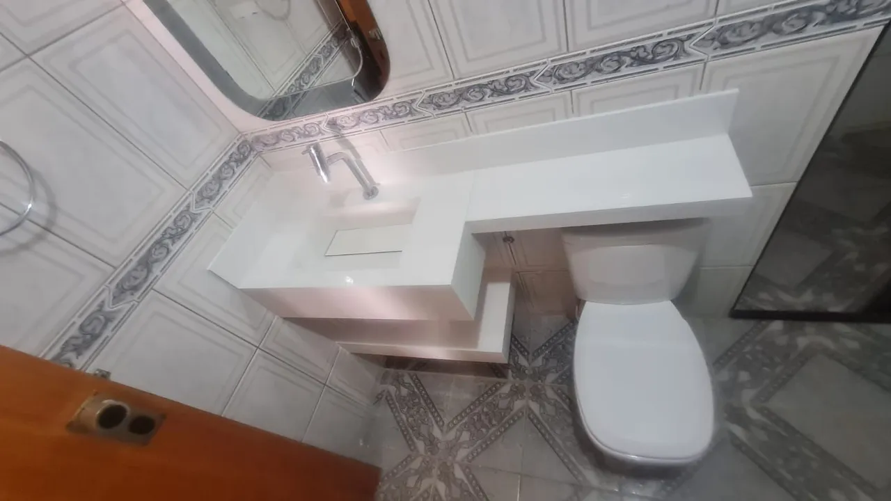 Pia para banheiro em porcelanato