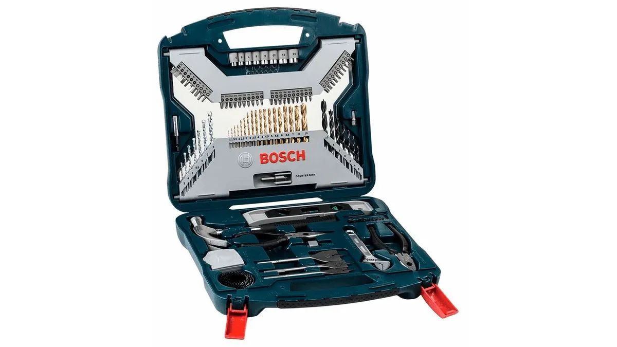 Jogo maleta ferramentas 130 peças bosch profissional  profissiow