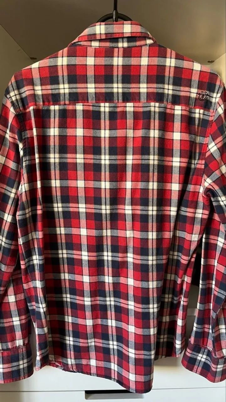 Camisa Element manga longa flanelada xadrez - Foto 2