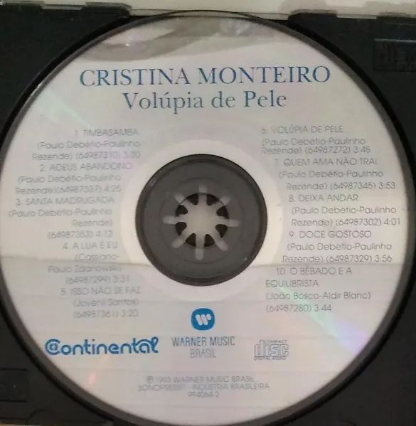  Cristina Monteiro - Volúpia De Pele ( CD Original Raro ) - Foto 3