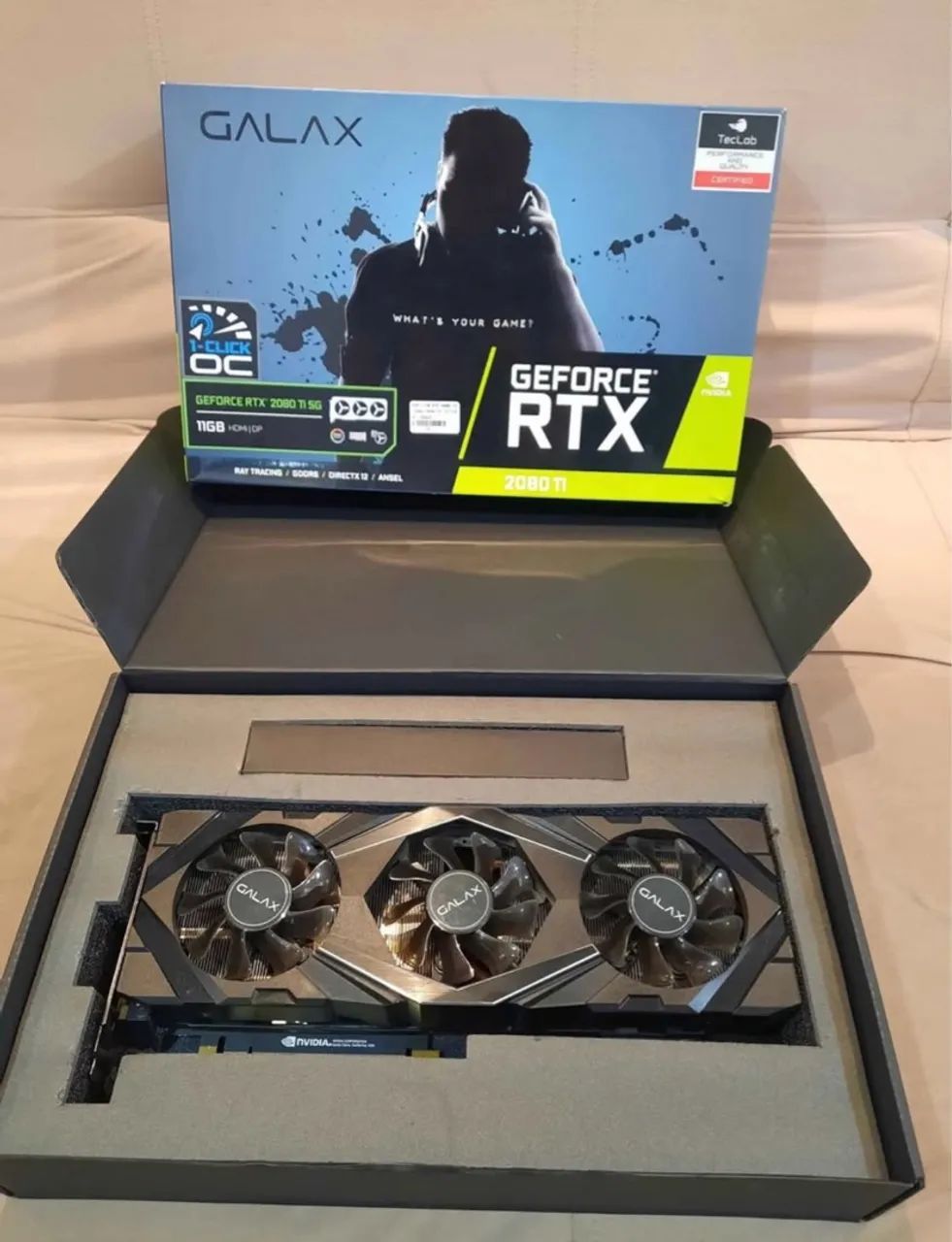 Placa de Vídeo GeForce RTX 2080ti Galax 11Gb