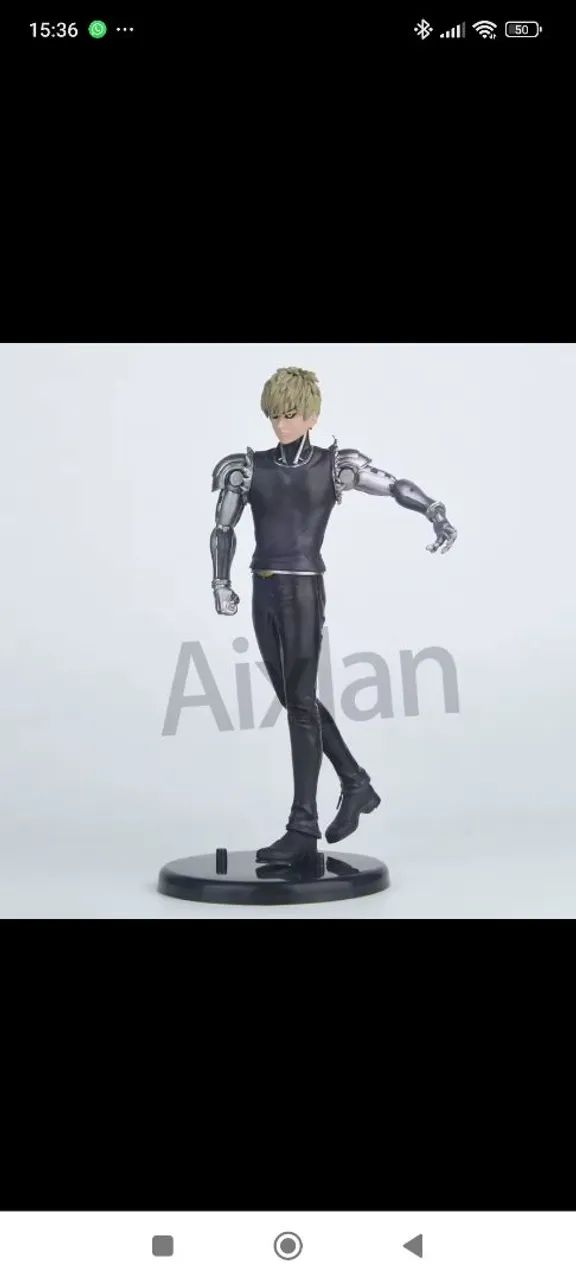 Saitama Action Figure Genos - One Punch Man zero na embalagem 