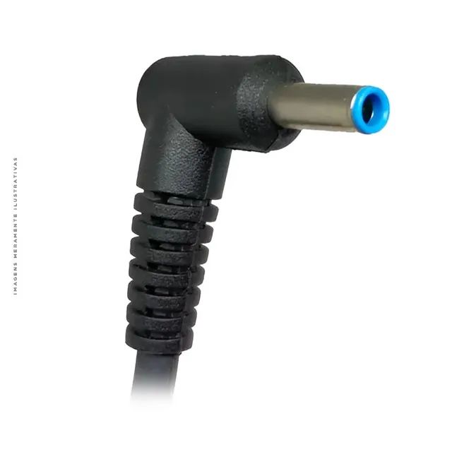 Fonte Ultrabook Notebook HP 90W Plug Azul (Original) - Foto 4