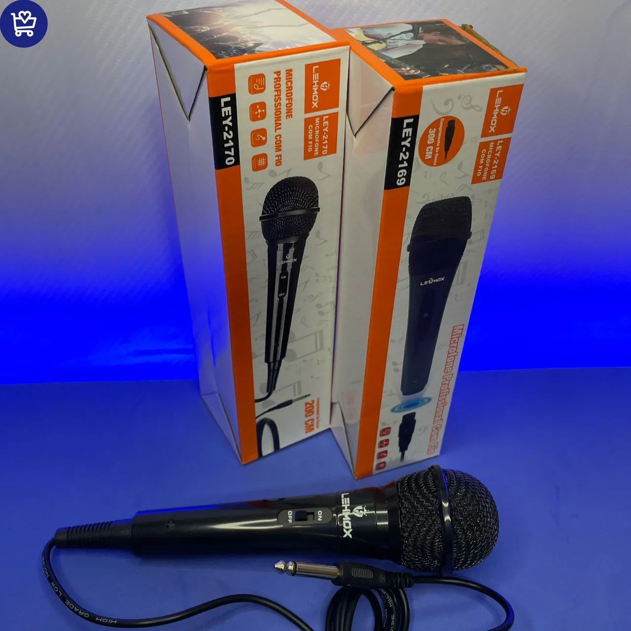 Microfone Profissional com Fio LEHMOX LEY-2170 e LEY-2169 - Foto 3