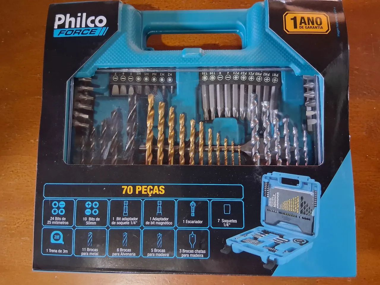 Kit ferramentas  PHILCO FORCE PKF01 70 peças - Foto 3