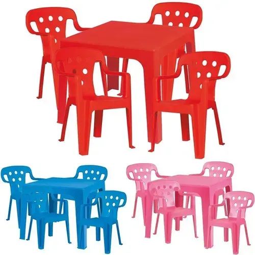 MESA INFANTIL COM 4 CADEIRINHAS INFANTIL MOR