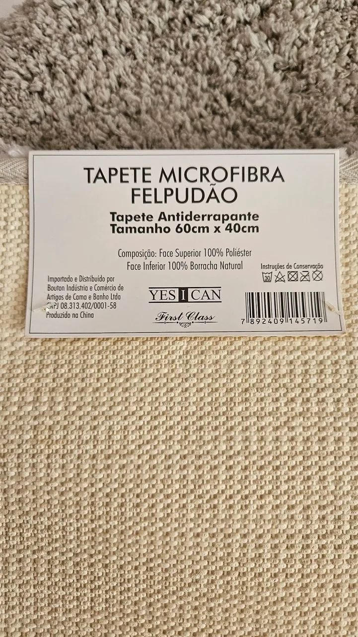 Tapete microfibra felpudo anti-derrapante First Class  (novo!) - Foto 3