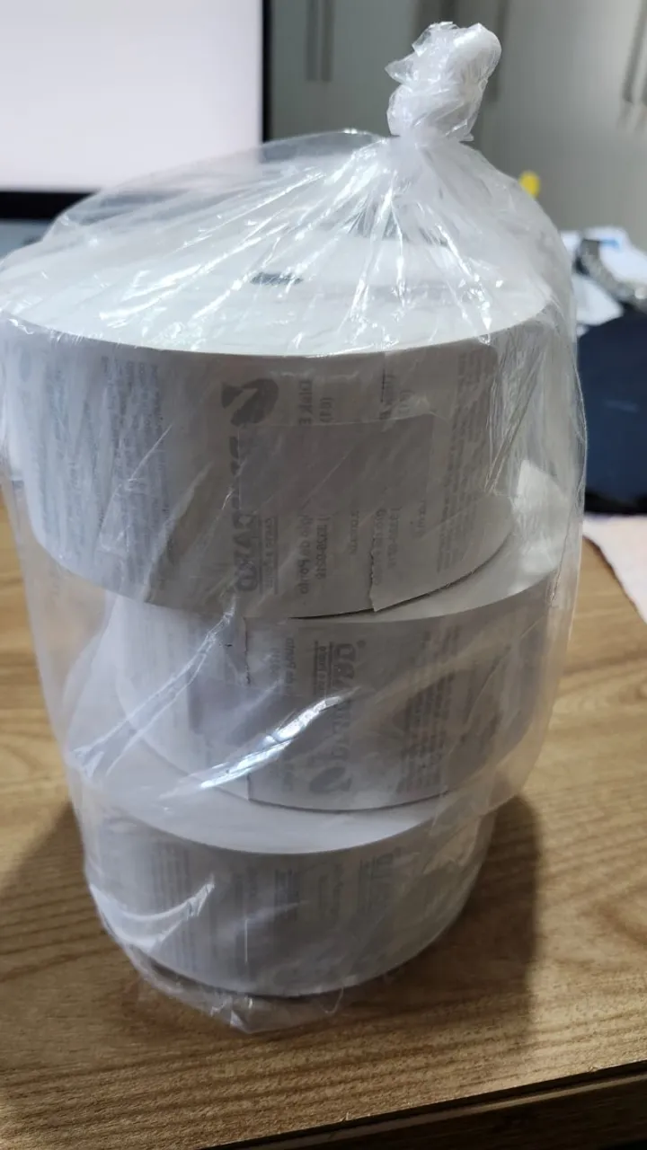 3 rolos Bobina Termica - Relogio de Ponto 57 x 300