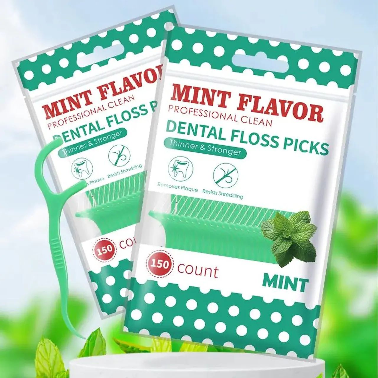 Fio Dental com Sabor Menta - 150 Unidades - Foto 5