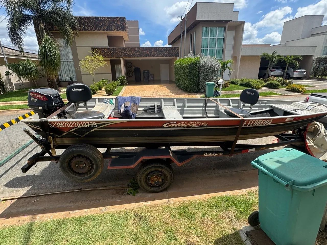 Canoa 5 metros calaça de alumínio - Foto 10